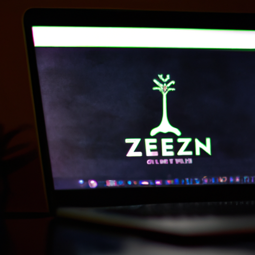 תמונה של מחשב נייד עם דף אינטרנט פתוח על המסך, המדגיש את לוגו החברה של צדק מדיה.