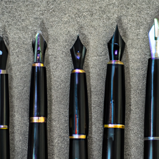 3. A selection of calligraphy pens, showing the diversity of tools used in the craft.